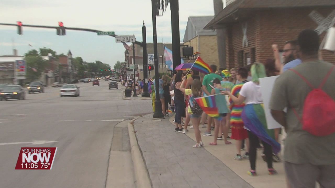 Celina shows their pride at first pride march